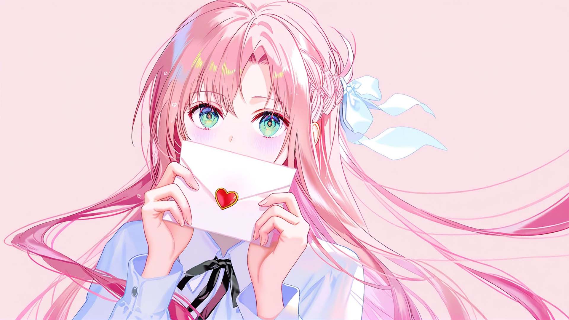 Asuna held the letter shyly.